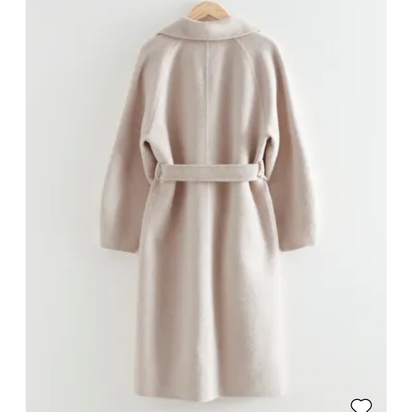 & Other Stories NWOT Oversized Belted Coat size M - Picture 5 of 15